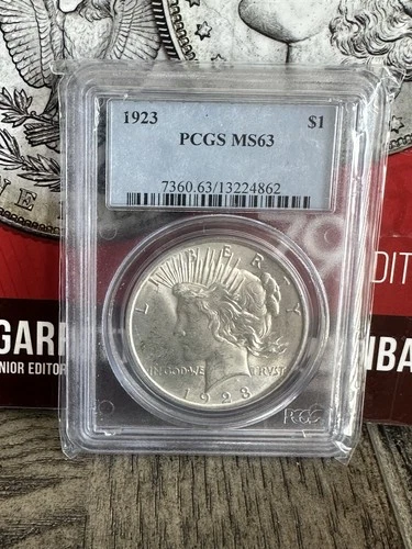 1923 $1 Peace Dollar PCGS MS63 🔥🔥