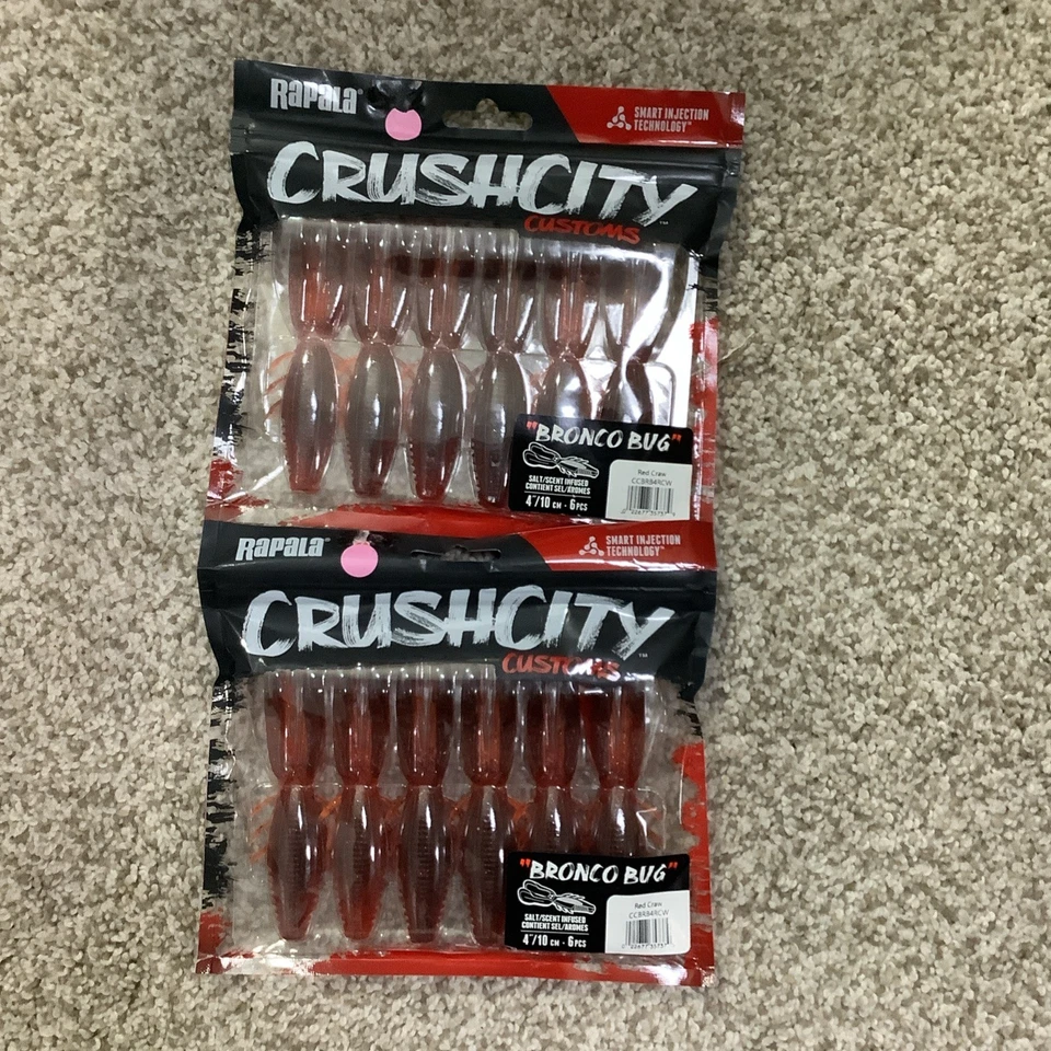 Gran Lote 13 Paquetes Nuevos 6 Pack Cebos Aduaneros Rapala Crushcity Foto 2 de 4