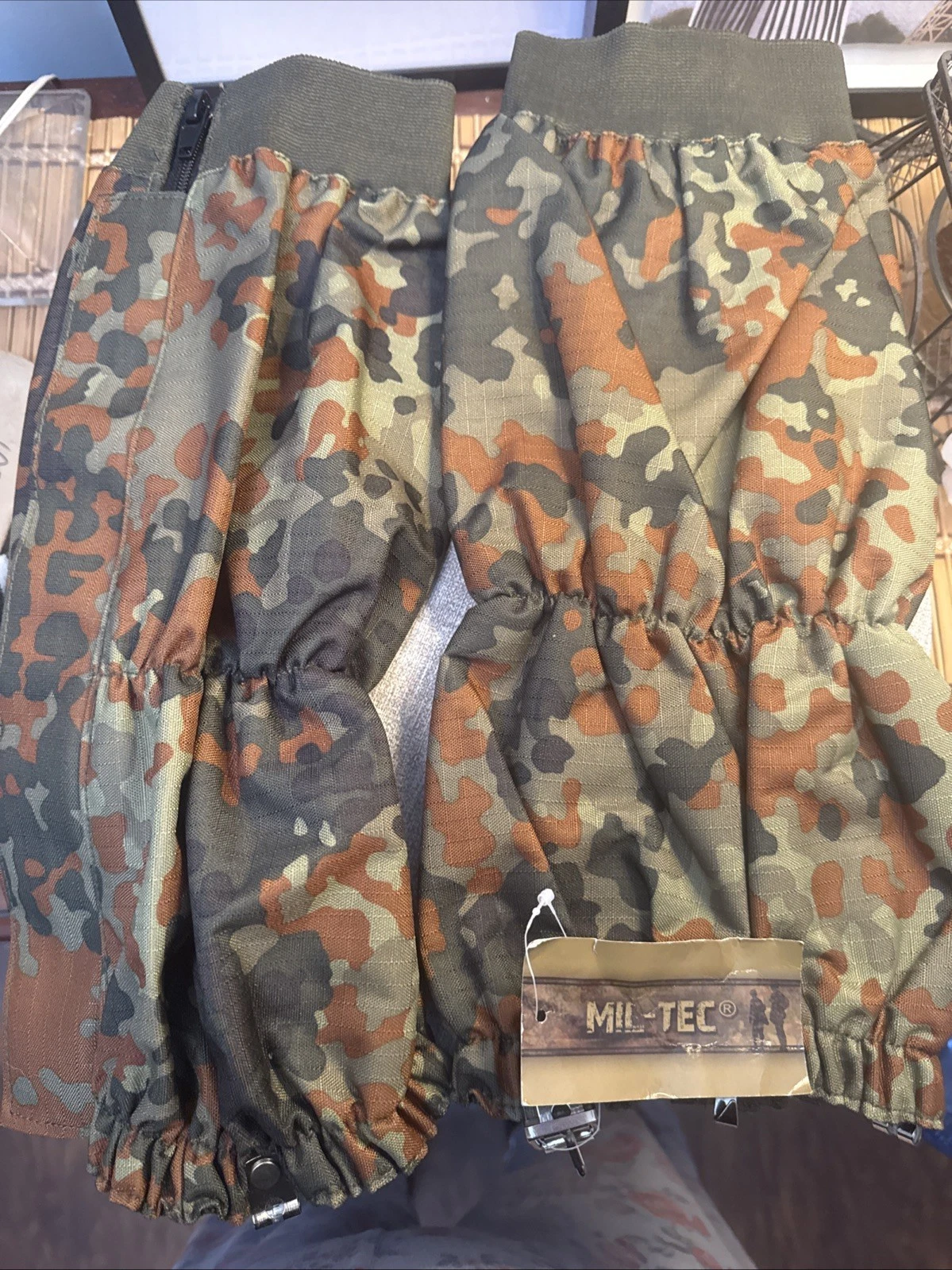 German Army Flecktarn Waterproof Snow Gaiters Hunting Hiking Camping Mil-Tec