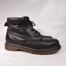 Dr Martens 11867 Black Leather 6 Eye Boots Sz 10 US Mens