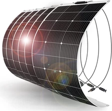 DOKIO Flexible Solar Panel 6X100W(600W) Semi-Flexible Bendable 12V Monocrystalli