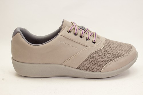 Clarks Sillian Emma Womens Size US 9 Tan Purple Casual Sneaker Sand Textile - Picture 4 of 11