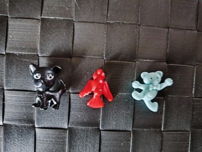 Kinder Infinimix Toy Game Lot - Three Animals: Dog, Parrot Bear