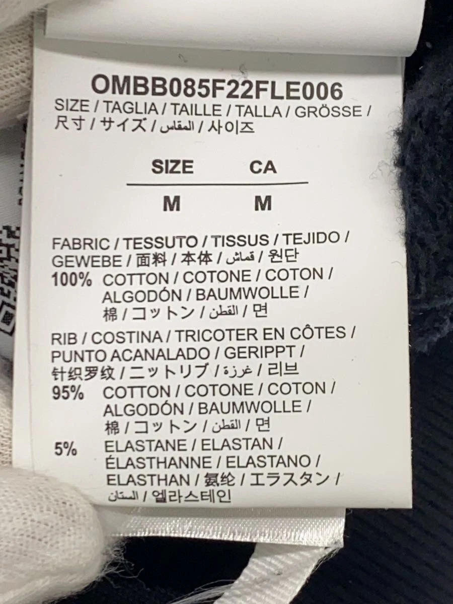 OFF WHITE FELPA CON CAPPUCCIO 22AW SCRIPT M nera ombb085f22fle006 usata