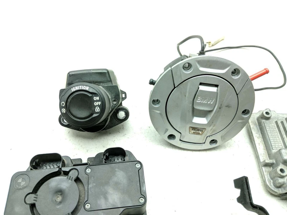 14-18 BMW R1200 R1200RT conjunto de trava interruptor de ignição ECU tampa e chave - Imagem 3 de 4