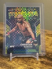 2025 Topps Finest UFC Show Stoppers Christian Duncan RC #FN-16 Checkerboard Refr
