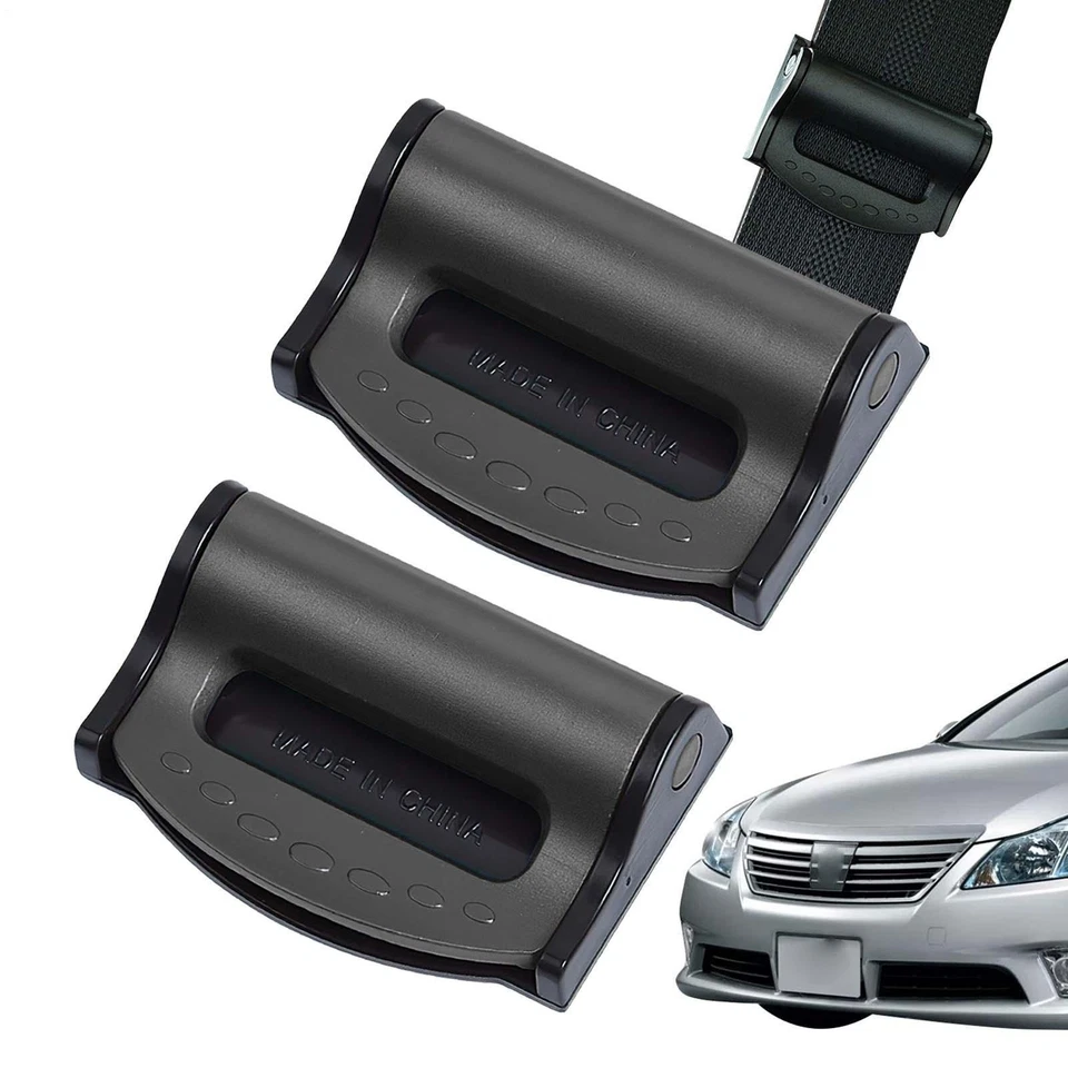 4x Clips de cinturón de seguridad para automóvil antideslizantes Hebilla de cinturón de seguridad Abrazadera simple Clip de fijación Foto 3 de 4