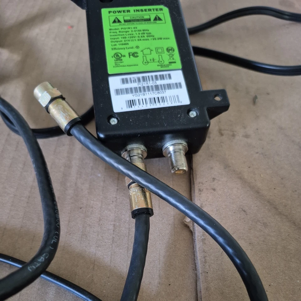 Direct TV DTV SWM Power Inserter Supply 21V PI-21R1-03 SWM LNB Green Label DTV - Image 3 of 3