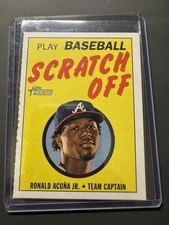 2020 Topps Heritage #5 Ronald Acuna Jr. 1971 Topps Baseball Scratch-Offs