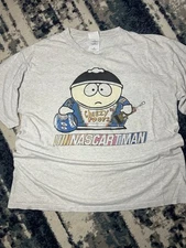 Vintage South Park T-shirt Sz XL Cartman Cheesy Poofs Comedy Central Nascartman