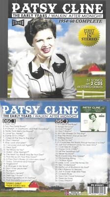 PATSY CLINE-1954-60 COMPLETE-1ST TIME IN STEREO-2 CDS-51 CUTS