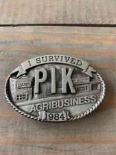 1984 Vintage PIK I Survived Agribusiness Limited Edition 327 Belt Buckle