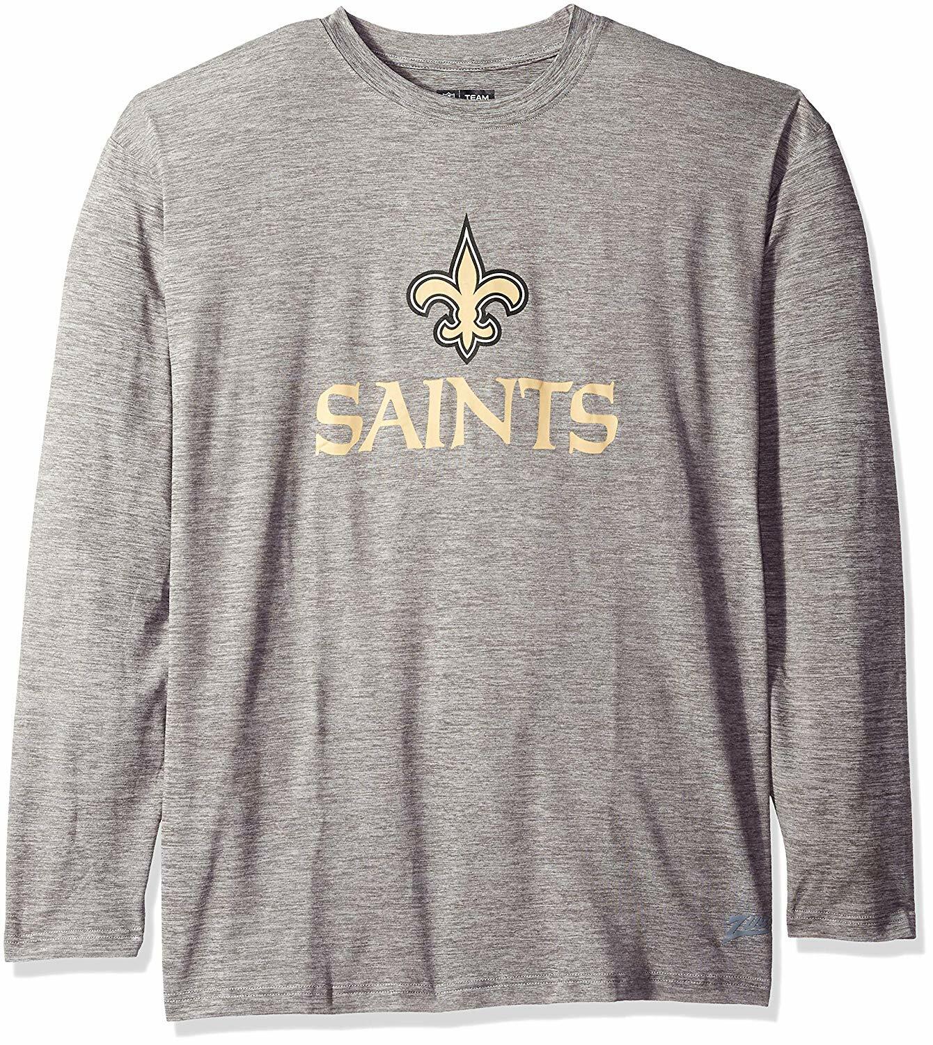 Мужская футболка с длинным рукавом Zubaz NFL New Orleans Saints