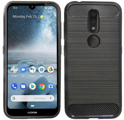 Silikon Hülle Carbon Design TPU Soft Case Handy Hülle Cover für Samsung Modelle