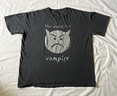 RARE Vintage 1996 Smashing Pumpkins Tour T Shirt The World
