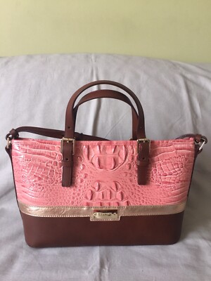 Brahmin Mini Asher Satchel Burlwood Tri-Texture UK