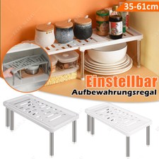 Teleskop Schrankeinsatz Tellerhalter Tellerregal Schrankregal Küche Bad Regal DE