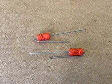 2 NOS Vintage Sprague .1 uf 80v Pacer Capacitors Tone Caps TEST GOOD Qty