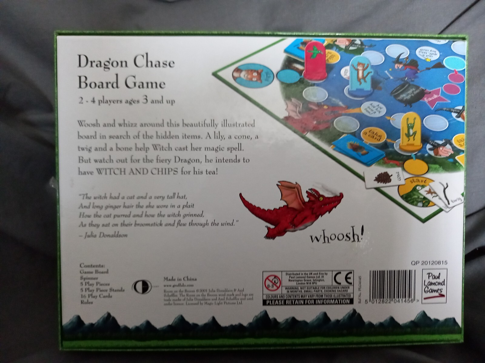 Room On The Broom Dragon Chase Board Game eBay