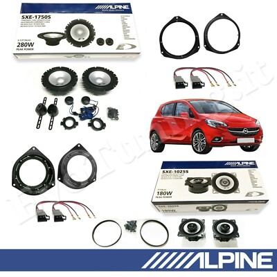 Kit 2 Casse Coassiali 1025s Per Opel Corsa Dal 2006 – Predisposizione Posteriore, Adattatori E Supporti Inclusi