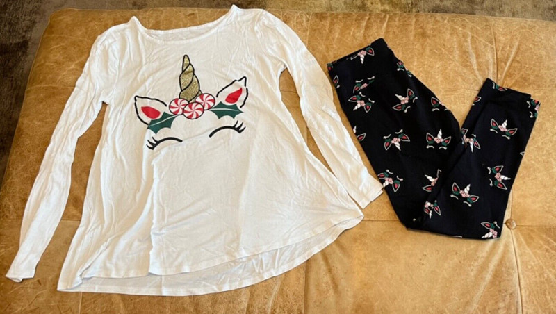 Justice Unicorn Peppermints Christmas 14/16 Outfit