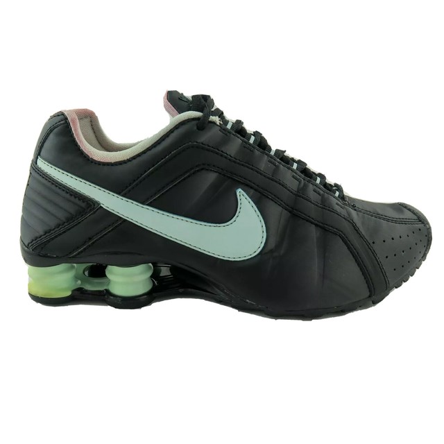 Nike Shox Junior Womens Size 7 Black Lace Up Running Shoes 454339-007 for sale online