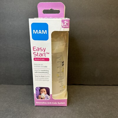 MAM Easy Start Anti-Colic Bottle, 9 oz 1-Count Baby Essentials, Medium Flow NEW