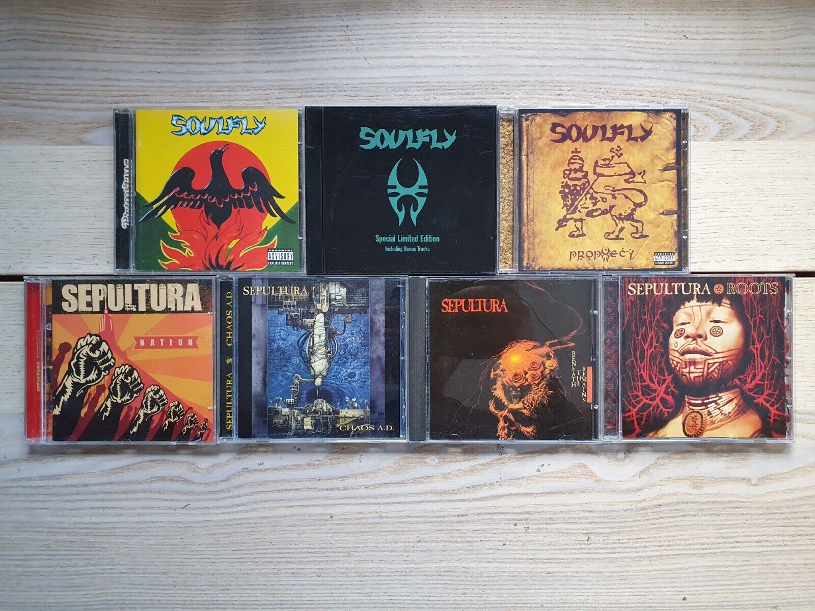 7 x Sepultura & Soulfly CD Lot Bundle Collection