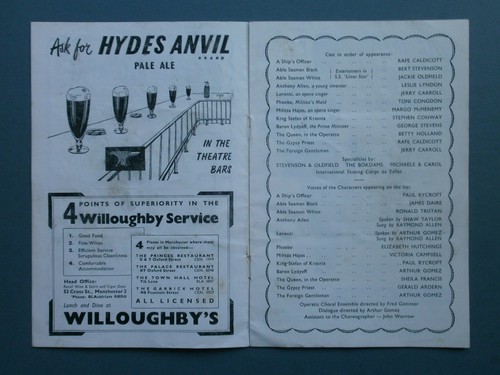 1956 PALACE THEATRE MANCHESTER PROGRAMME "GLAMOROUS NIGHT" ON ICE - Picture 3 of 7