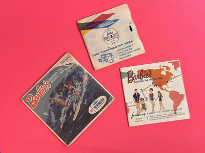 Vintage Barbie's Around The World Trip Mattel 3d View-Master 3 Reel Packet B500