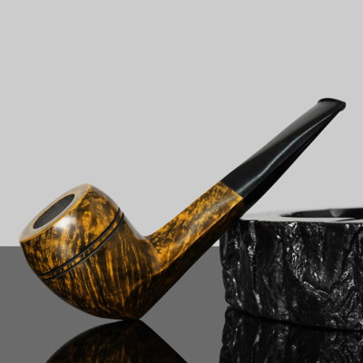 Handgefertigte Bulldogge Tabakpfeife Briar Holz Rauchpfeife Gerade Ebonite Stiel
