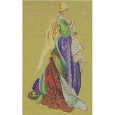 Lavender  Lace Cross Stitch Chart IN THE ARMS OF AN ANGEL - LL47