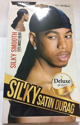 New Silky Smooth Deluxe Durag Hat Wave Cap Stretch Color White | eBay