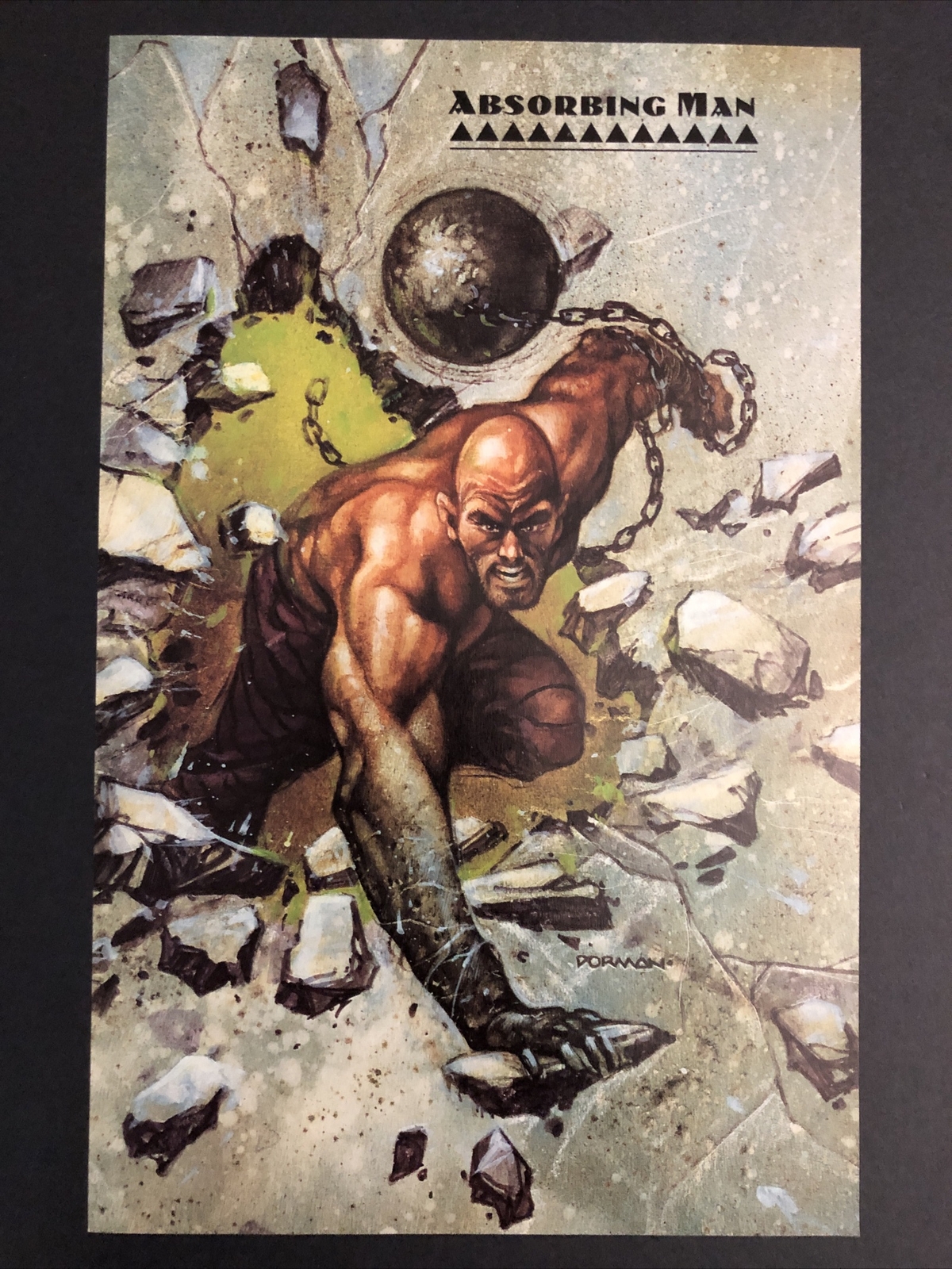 Absorbing Man Marvel Comic Mini Poster 6.5x10 by Dave Dorman