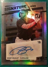 2020 DONRUSS SIGNATURE SERIES BOBBY BRADLEY CLEVELAND INDIANS AUTOGRAPH 