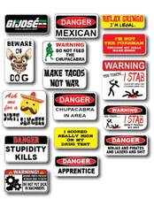16pk 3M Funny Mexican Hard Hat  Helmet Sticker Combo Value Pack Toolbox Welder