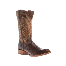 Durango Men's Brown 13" Ostrich Leather Western Boots DDB0463