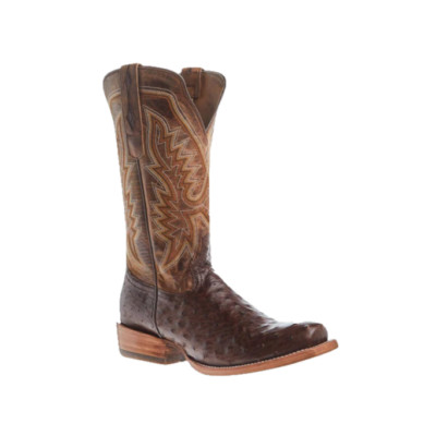 Durango Men's Brown 13'' Ostrich Leather Western Boots DDB0463