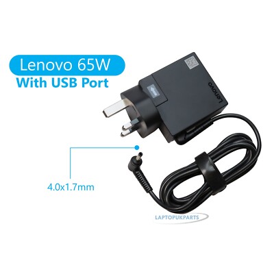 Ersatz-Notebook-Adapter Ladegerät für Lenovo IDEAPAD 530S 81EU003YRU 65 W AC UK