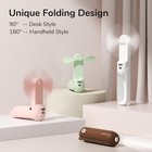 ISULIFE Handheld Mini Fan, 3 IN 1 Hand Fan, USB Rechargeable Small Pocket Fan [1