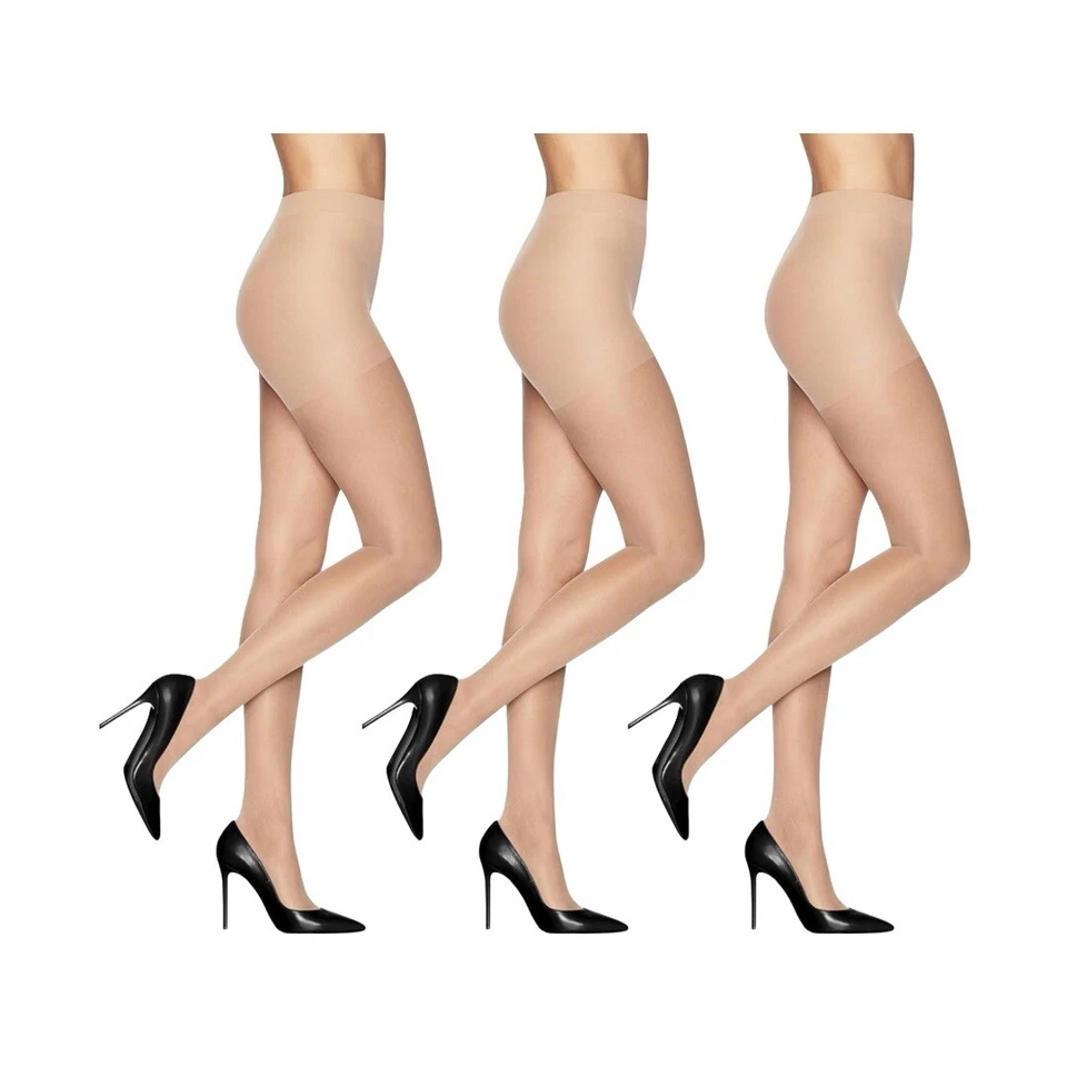 Nude, B - 3 Pack - L’eggs, Sheer Energy - Control Top, Light Support, Sheer Toe - Image 2 of 4