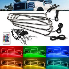 Rgb Halo Rings Multi-color Led Demon Devil Angel Eyes Remote For Ford F250 F350