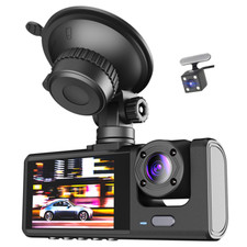 1080P HD Car 3 Lens Dash Cam 2in DVR Video Recorder Parking Monitor G-sensor