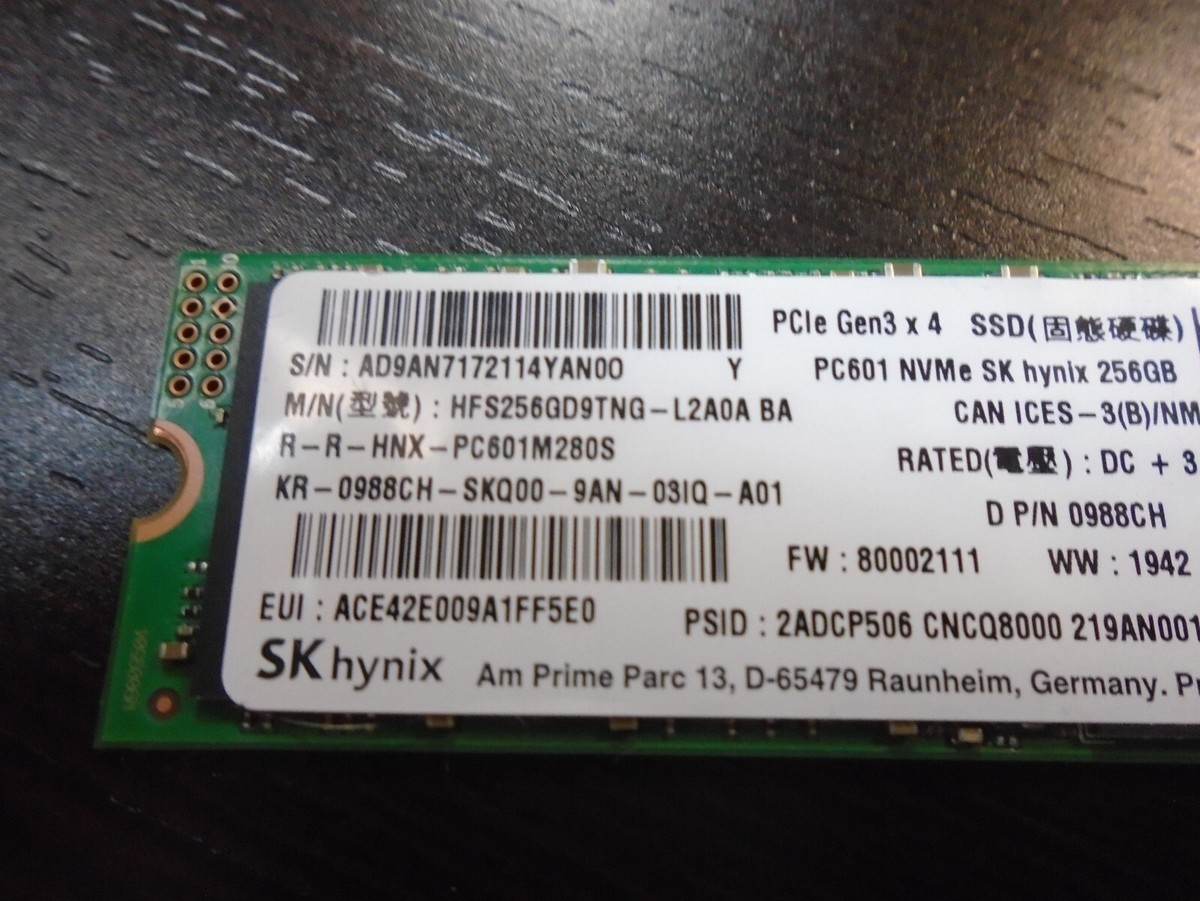 SK Hynix 256GB PC601 NVME M.2 256 GB SSD Brand New | eBay