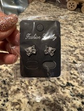 Dainty Butterfly Stud Earrings - Brand New in Package