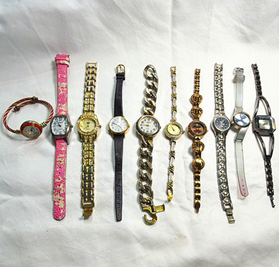Timex, Adolfo, Advance & Omax Lot of 10 Women s Quartz Wristwatches