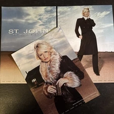2001 • St. John By Marie Gray print ad • Y2K  Fashion 3 pages  ADV-17