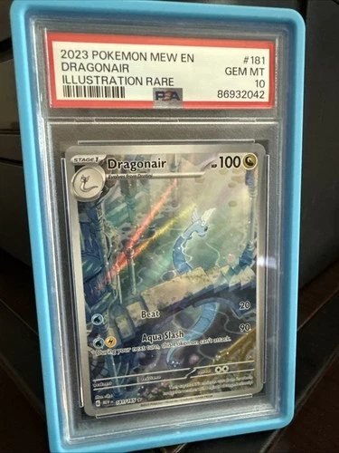 Pokémon TCG Dragonair Illustration Rare Card 181/165 Scarlet & Violet 151 PSA 10