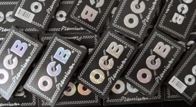 Blättchen Zigaretten Papier Filterpapier Drehpapier 5x100 Blatt OCB Schwarz NO4