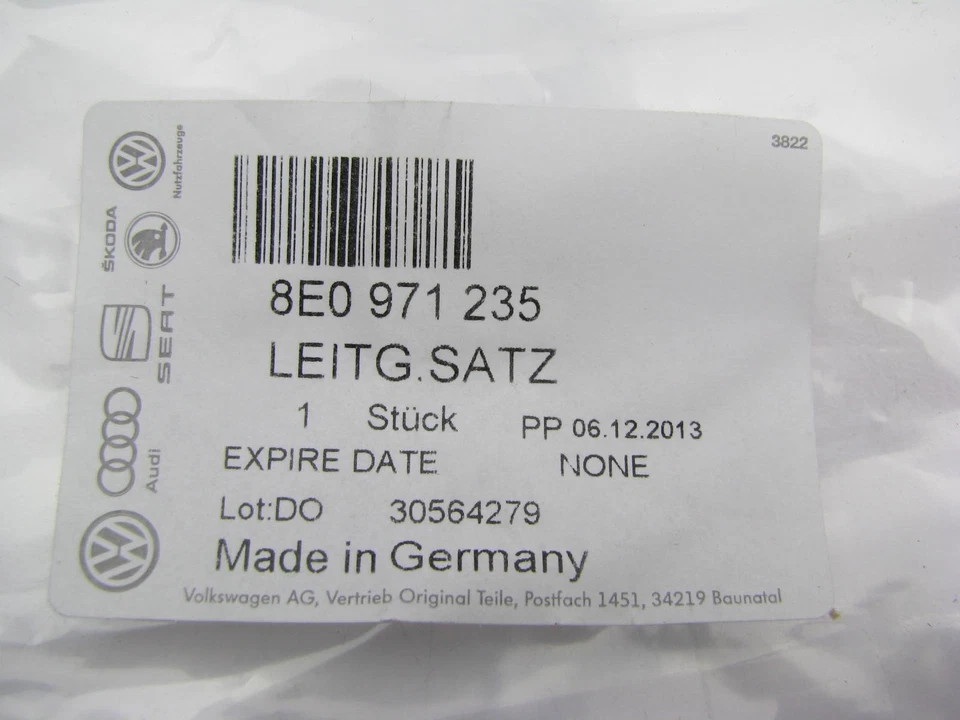 New OEM Negative Battery Cable For 07-08 Audi RS4 8E0971235 - Image 3 of 3